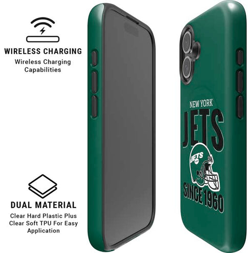 NFL New York Jets Helmet iPhone 16 Plus Magsafe Impact Case